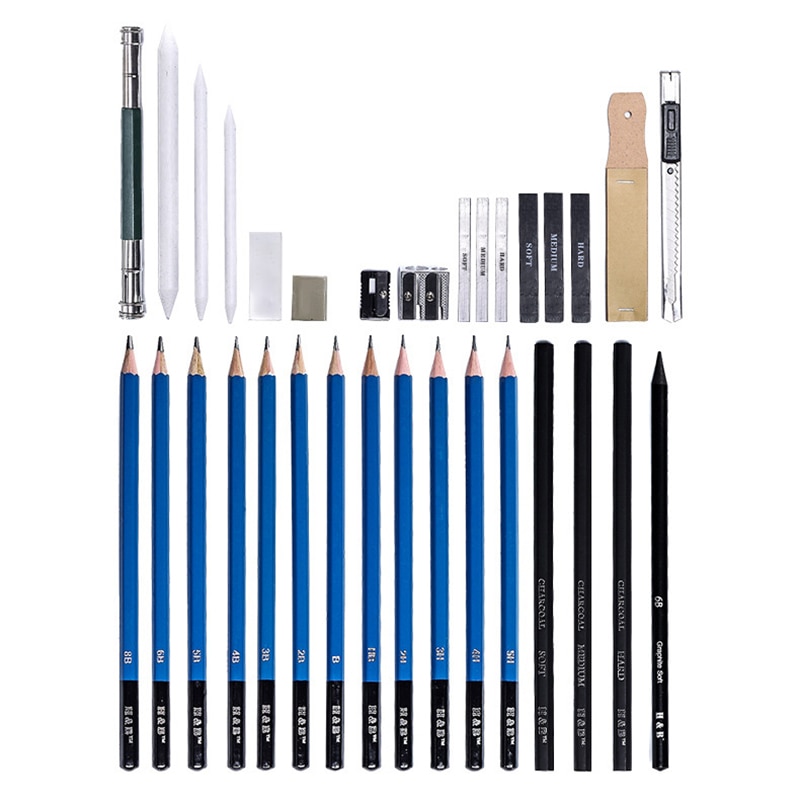 Drawing & Sketching Essentials 35-Pc Mechanical Pencil Set