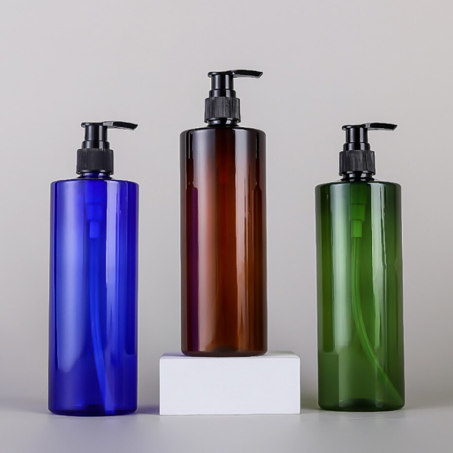 Press typ lotion tom flaska 500ml badrum schampo stor kapacitet emulsionsbehållare flytande tvål dispenser
