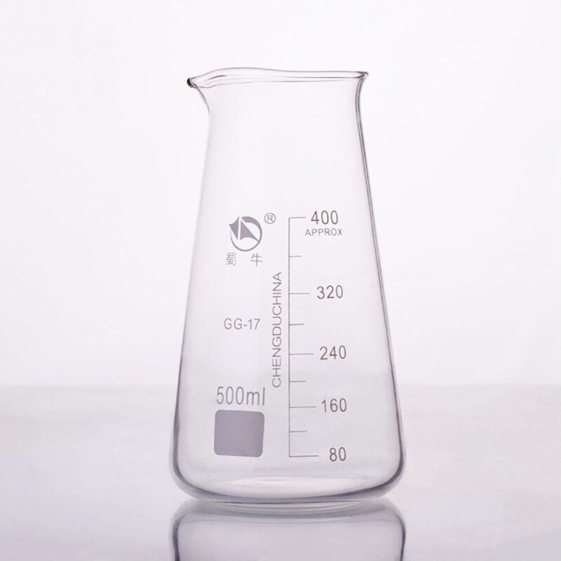 Vaso cónico de 3 piezas, capacidad 125 ml/250 ml/500 ml, vaso en forma de triángulo