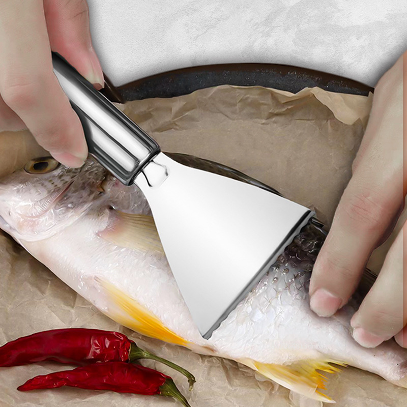1pc Stainless Fish Scales Scraping Graters Fast Remove Cleaning Peeler Scraper Bone Tweezers Tool Gadges Kitchen Accessorie