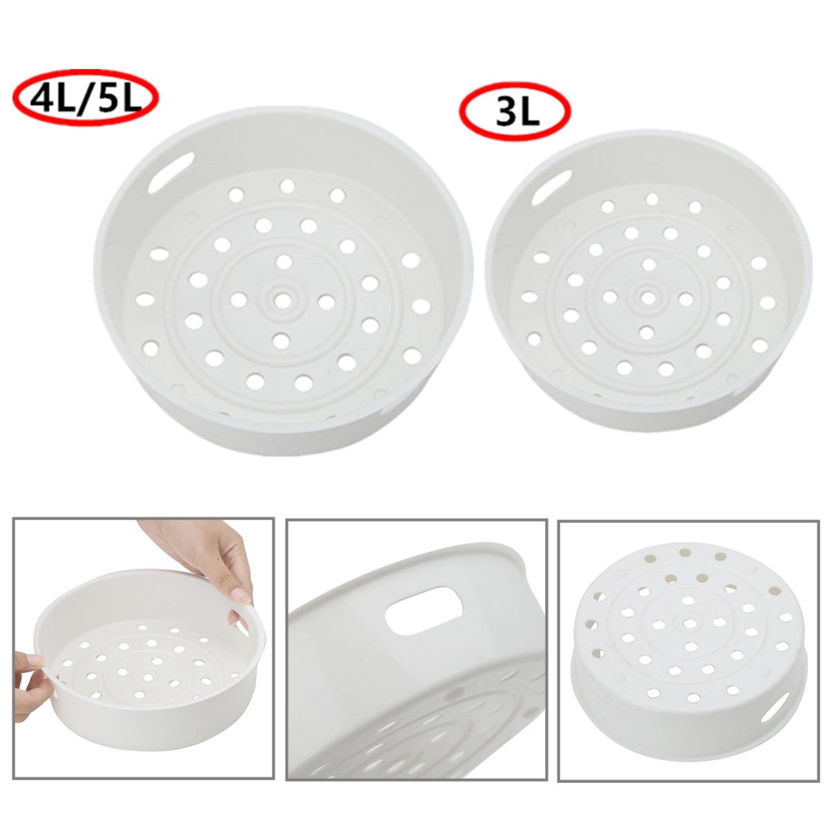 Plastic Steamer Basket Anti High Temperature Food Grade Steaming Rack Vegetable Steamer Kitchen Cookware Tools for Rice Cooker