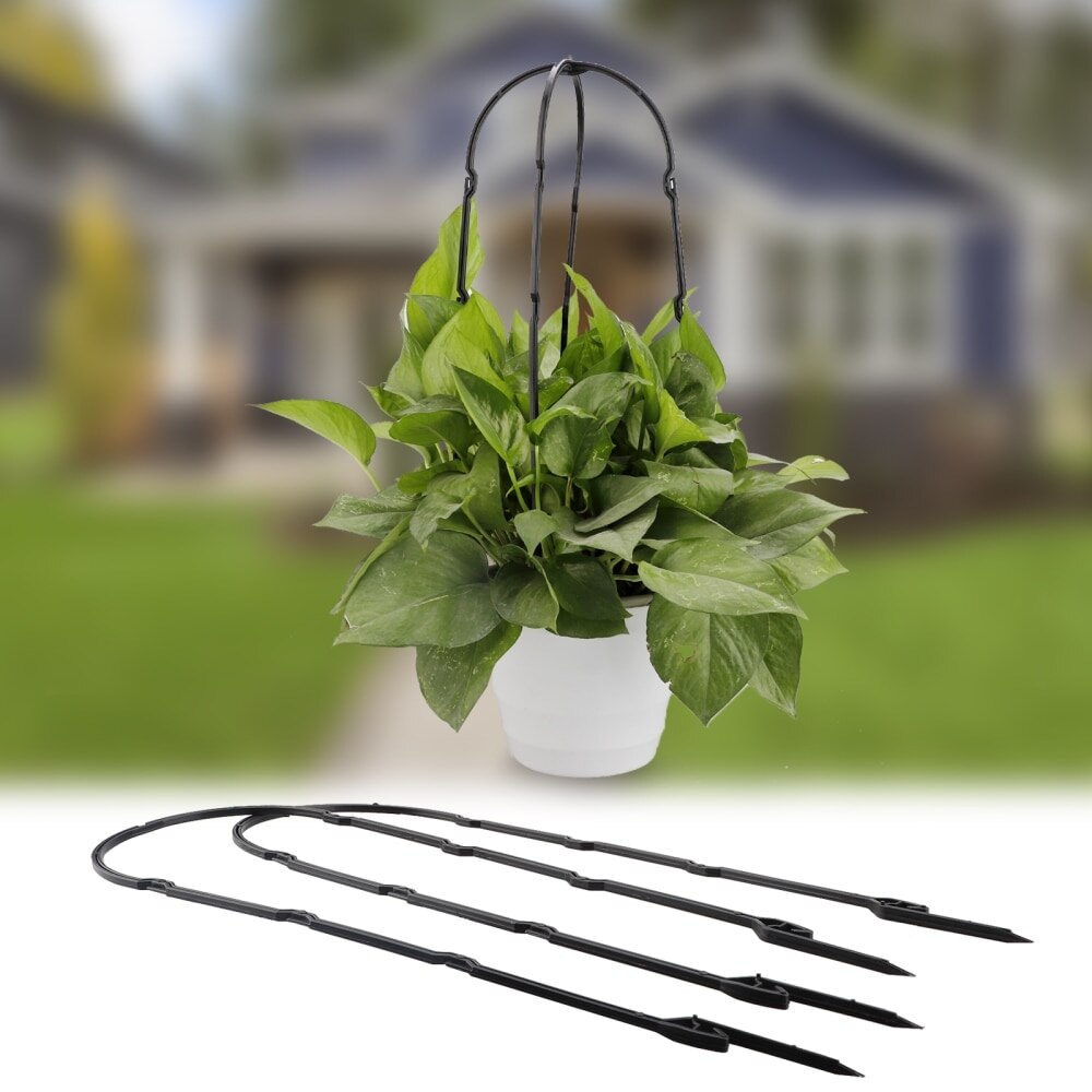 6pcs Plant Supports Gardening U-Shaped Plant Stand Plastic Natural Vegetables Flower Durable Plant Climbing Frame Tomatoes Beans