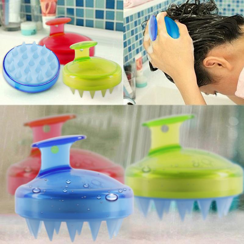 Bebê shampoo escova crianças banho de silicone escovas shampoo macio massagem pente crianças lavagem ferramenta de cabelo cuidados com o bebê acessórios