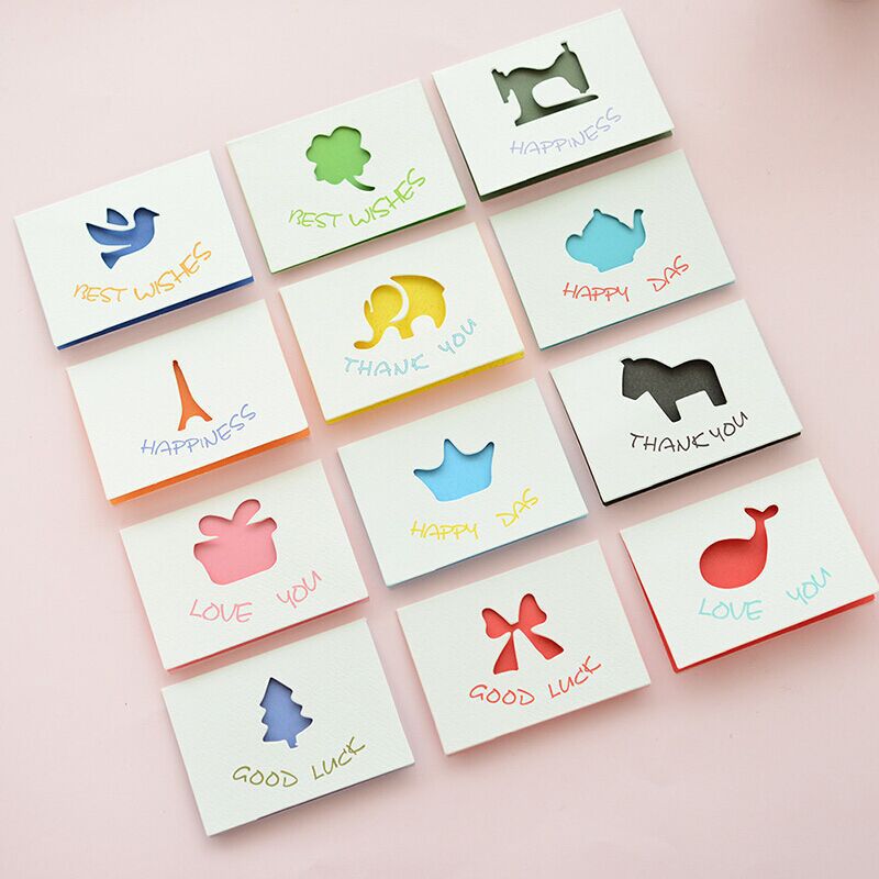 5 stks Wenskaart Korea Briefpapier Mini Verjaardag Zegen Kaart Leuke Envelop Mid-Herfst Festival Wenskaart