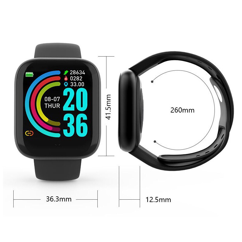 Smart Watch Men Women Kids Heart Rate Monitor Blood Pressure Tracker Smartwatch Bluetooth Connect Fitness for Android IOS
