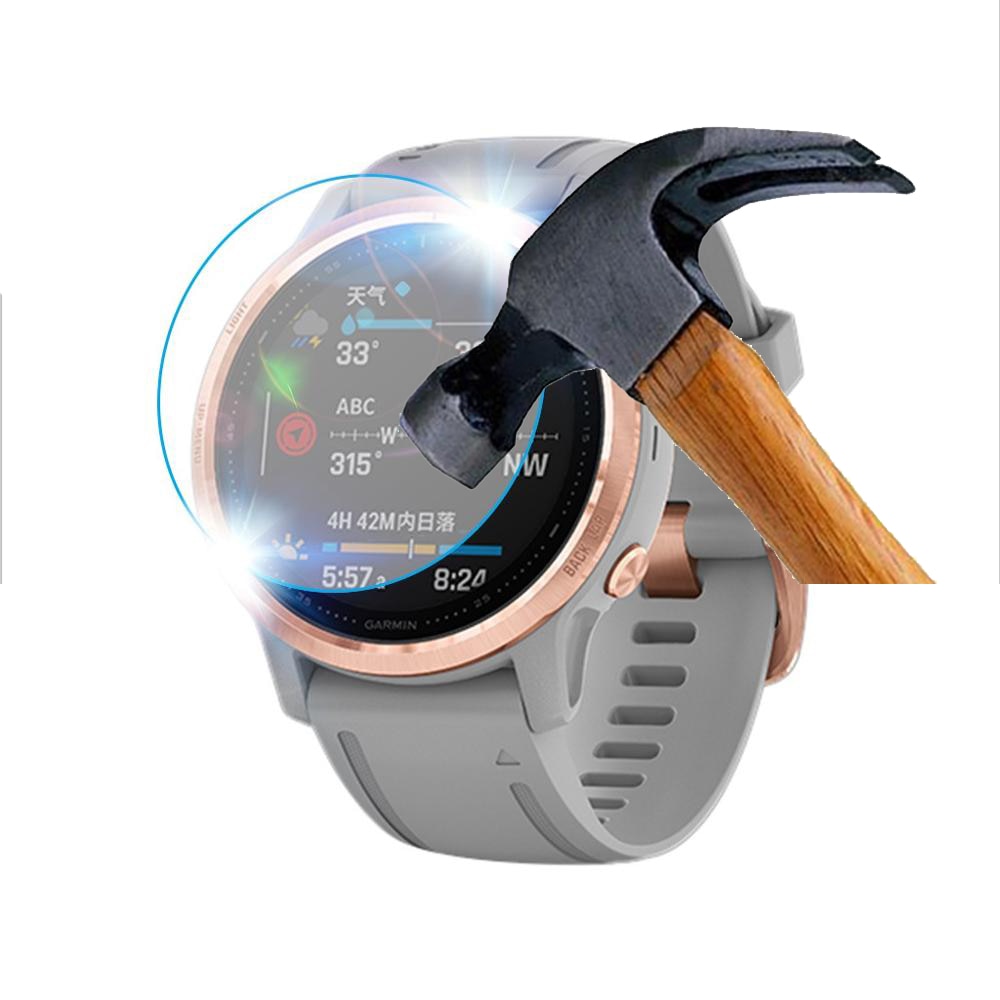 IDaPro 4 Stuks Gehard Glas Schermbeschermer Voor Garmin Fenix 5 (47 Mm) – 9H Hardheid – Ultradun 0,3 Mm – Kras- En Vingerafdrukbestendig – Anti-bubbel