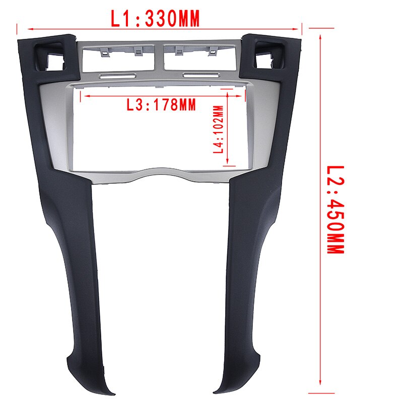 2 din toyota yaris vitz platz 2005 2006 2007 auton dvd/cd radio stereo fasa paneeli runko adapterin asennussarja