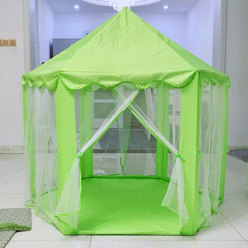 Gioco Fata Casa interno E all'aperto bambini giocare a tenda Esagonale principessa castello Casetta per Ragazze Divertenti