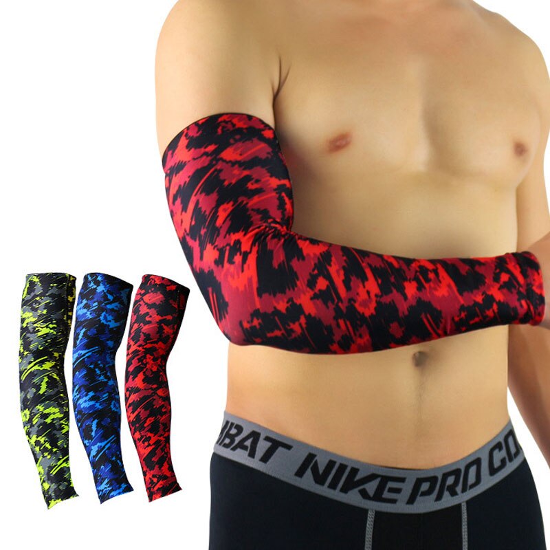 Unisex Arm Sleeve Basketball Tennis Compression Arm Warmers Cycling Arm Sleeve Outdoor Sport Elbow Protector Uv Protection Men