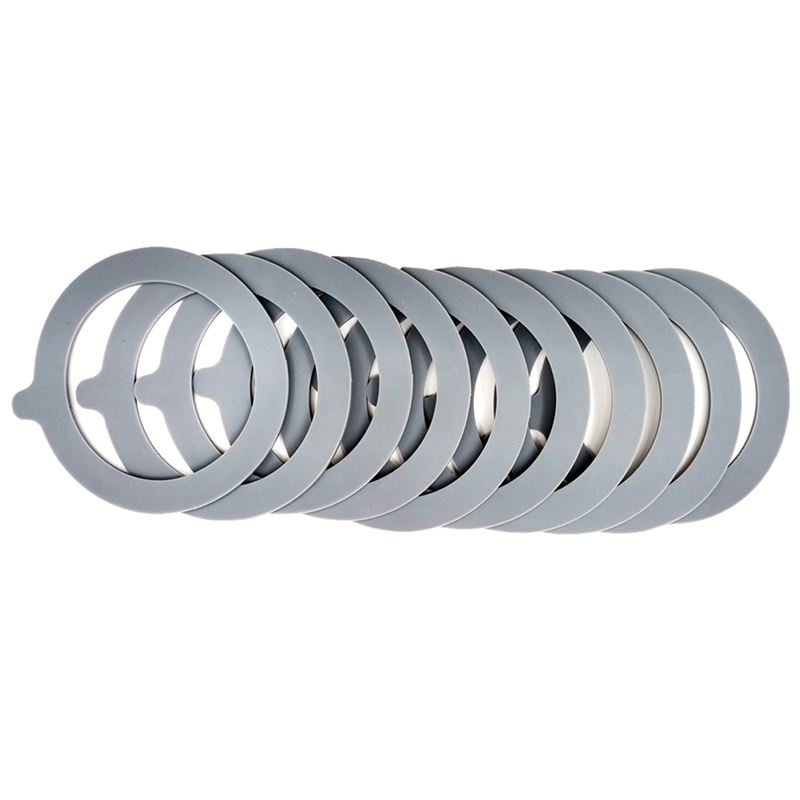 5Pcs Silicone Replacement Gasket Airtight Seals Rings Leak Proof Canning Seals for Glass Clip Top Jars Storage Containers: DARK GRAY