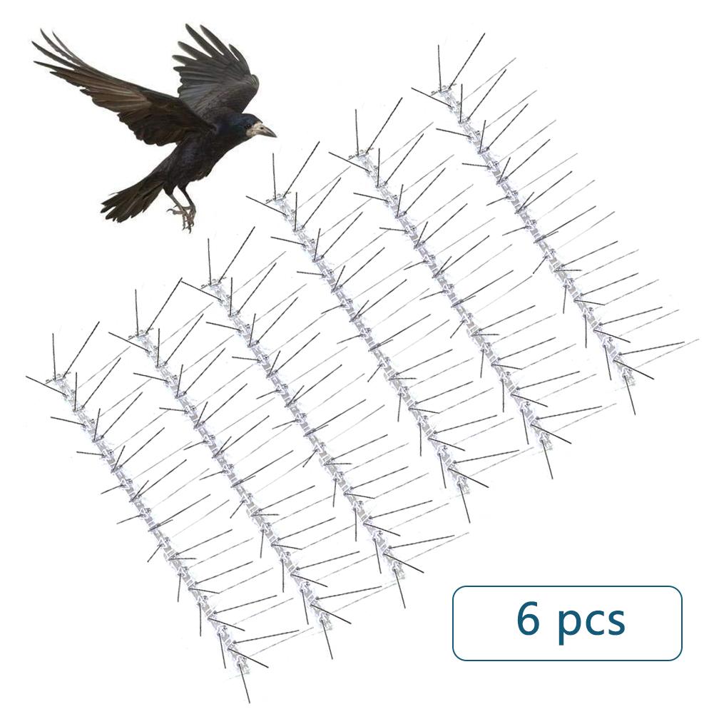 STAINLESS STEEL BIRD SPIKES - Durable Pigeon Repellent - Great Deterrent for Birds, Crows And Woodpeckers 4