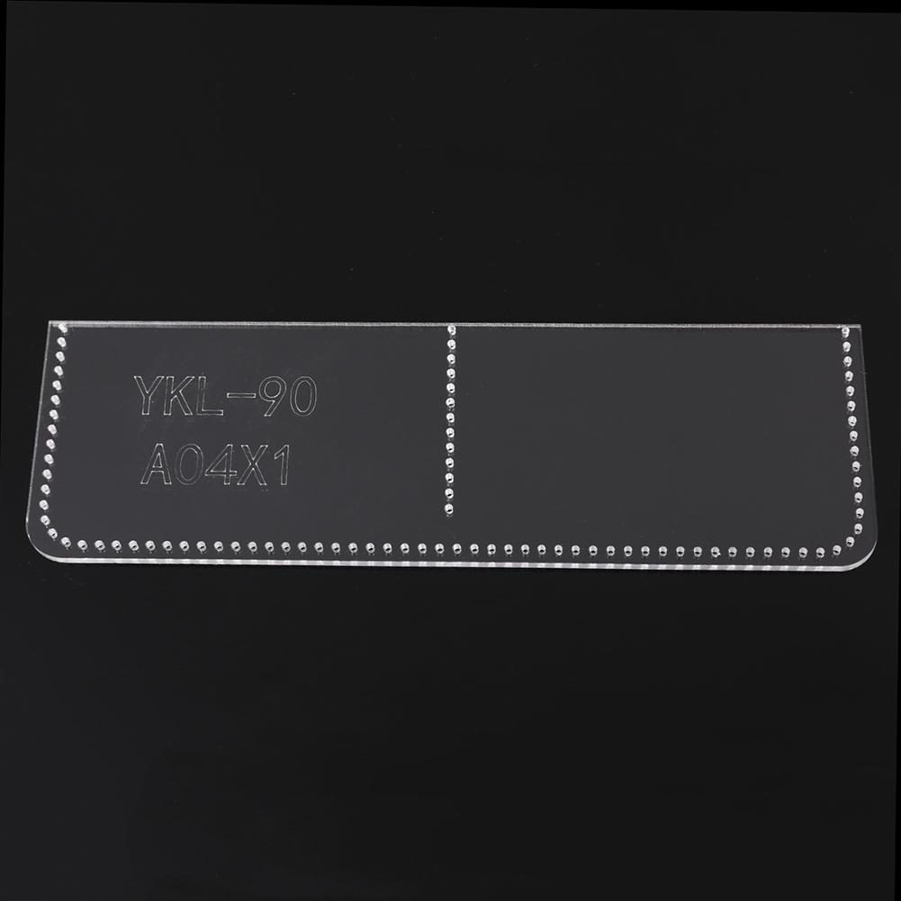 Acrylique Long portefeuille moule portefeuille modèle Transparent pratique en cuir artisanat modèle pour faire des affaires portefeuille Long # 4O