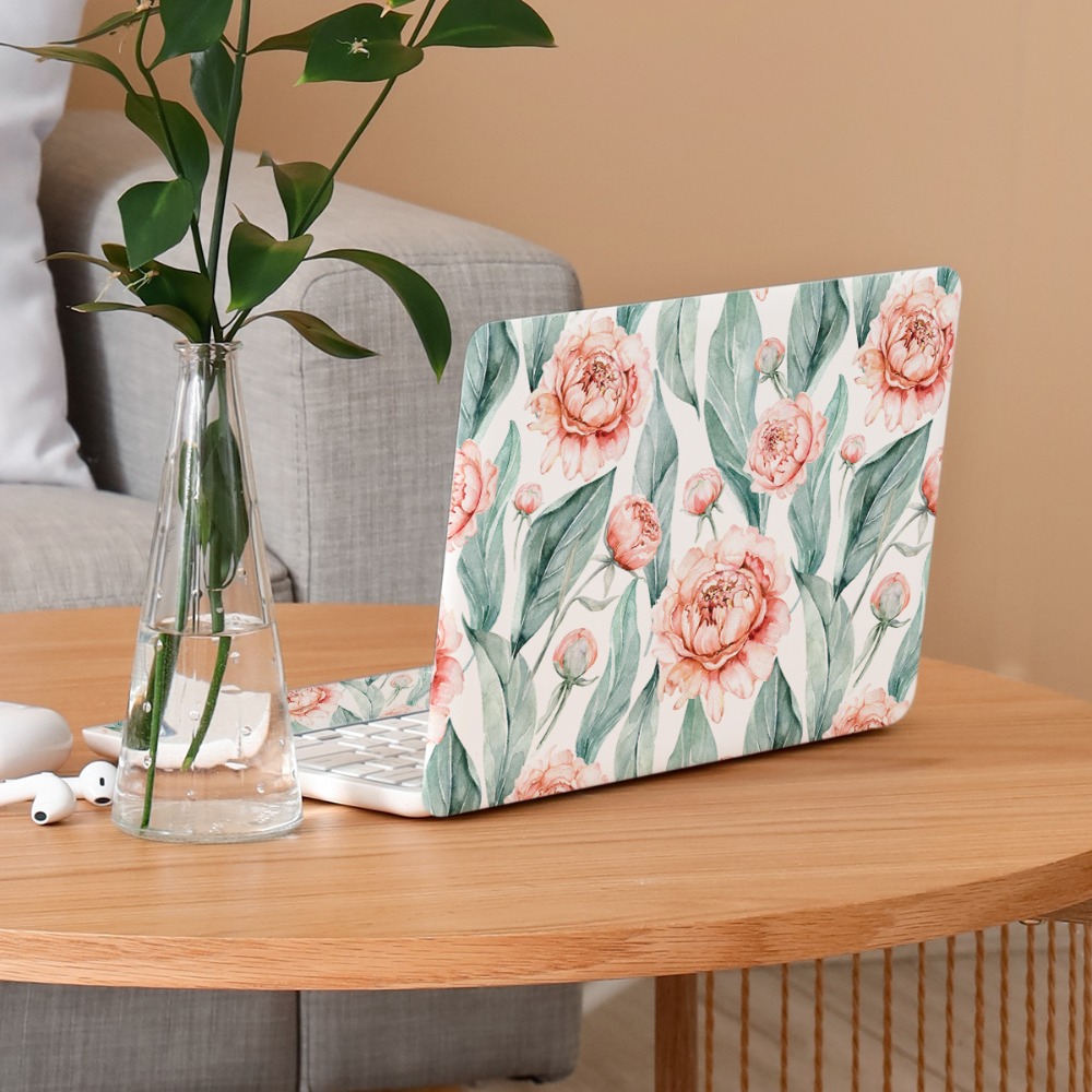 Naklejki na laptopa 16 cale diy, wodoodporne, dekoracyjne, skórki na notebooka, skórki z pvc, do komputerów mac/hp/dell/lenovo/acer: Czarny