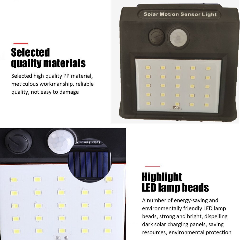 LED Solar Light Human Body Induction Wall Light Motion Sensor Street Lamp Induction Light