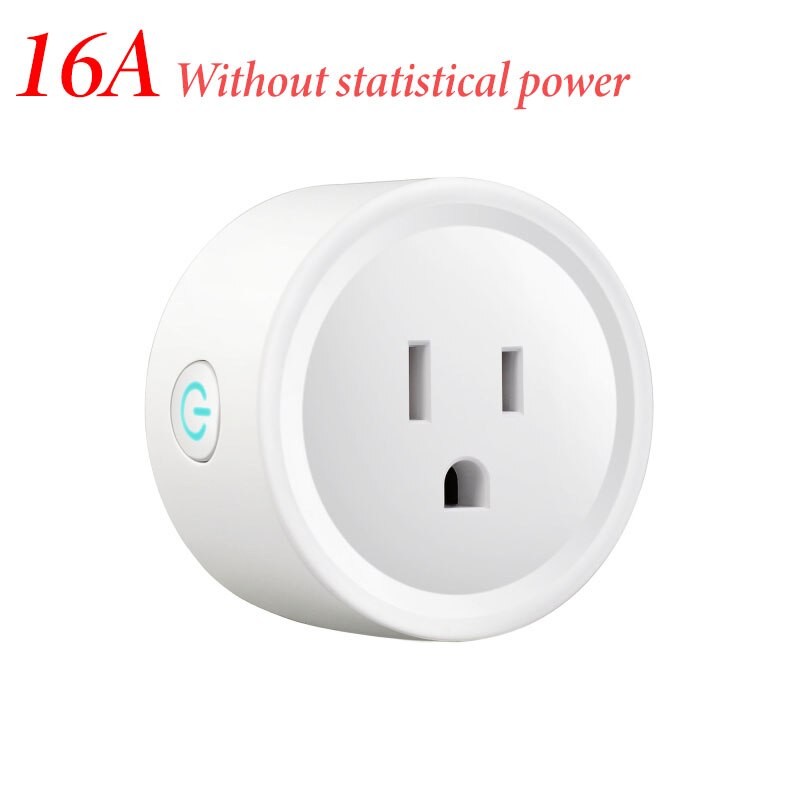 10A/16A U.S. Wi-Fi Smart Socket Power Plug Socket Remote Control Power Monitor Compatible with Amazmart Home and Alexa/Google: 16A  No statistical