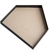 Tobs Storage tray Gold Shallow pallet for Candy bar cake table home decoration accessories ins vestibule key plate: kakhi / S