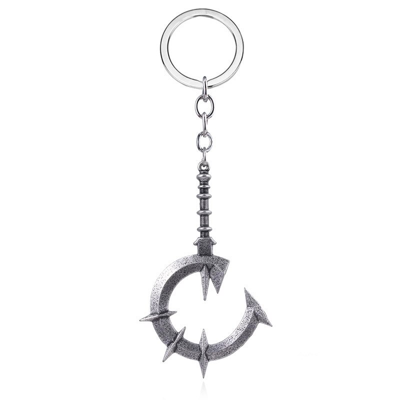 Game Dark Souls Keychain Sun Knight Shield Ornstein Artorias Sword Smough Hammer Key Chain Pendant Cosplay Jewelry: Orange