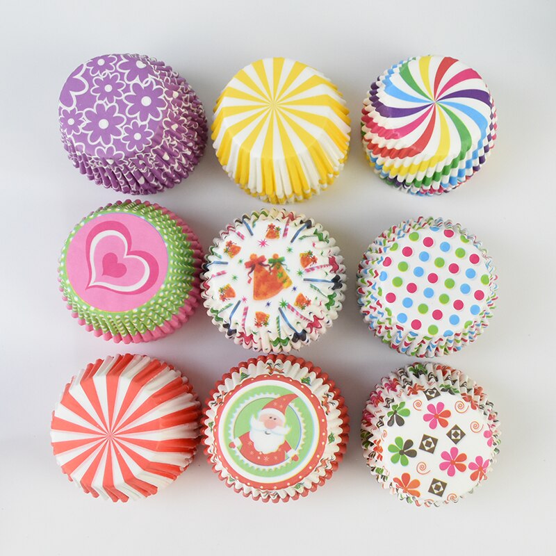 Doublures de Cupcake, tasse de cuisson, bricolage, plateau en papier à muffins, plateaux à pâtisserie, fournitures de cuisine, moule à gâteau, outils de décoration, 100 pièces