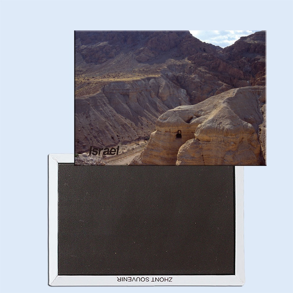 Cave of the Dead Sea Scrolls, Qumran Cave 4, Israel, Refrigerator magnet, Tourist souvenirs, Home ornaments 24688