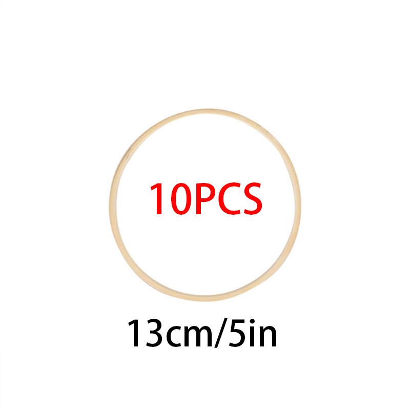 Cadre rond en bois de bambou, 8-40cm, cercle de broderie, outils pour bricolage, artisanat, couture, accessoires de décoration: 13cm