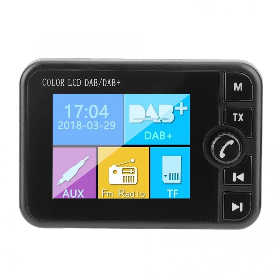 Auto Dab Autoradio Adapter Tuner Usb Fm-zender Aux Bt Muziek Ontvanger Bluetooth Magnetische Kleur Screen Digitale Fm-zender