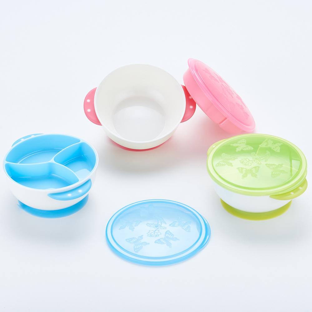 Rilli Roestvrij stalen zuignapbord, antislip babyservies