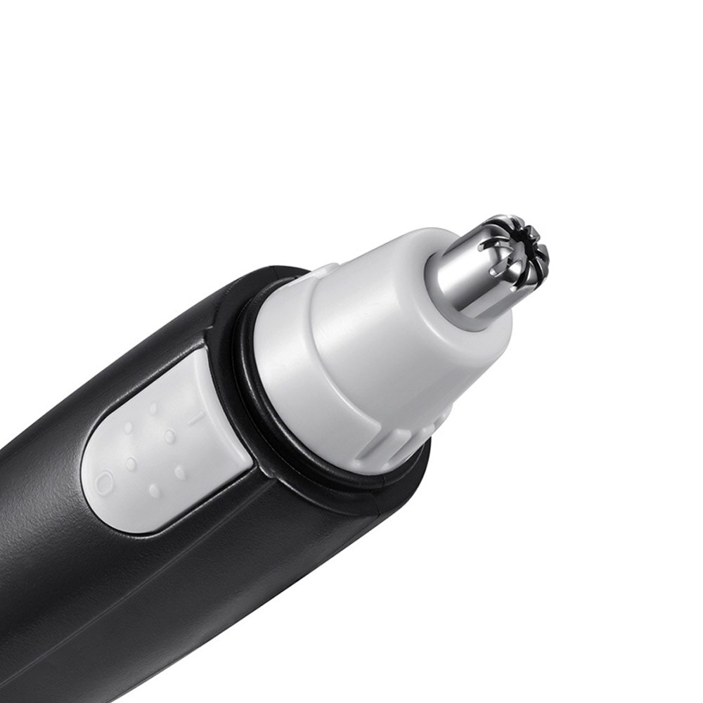 Tondeuse électrique noire pour nez et oreilles, pour hommes et femmes, coupe indolore, lames résistantes à l'eau, 1 pièce