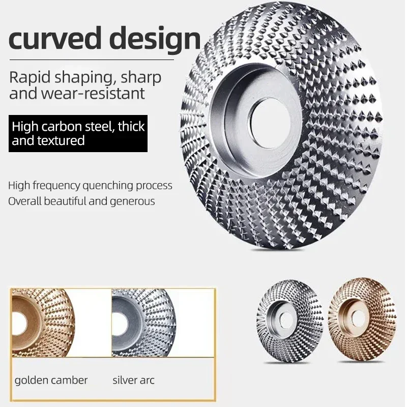 3/4/5 Uds rueda de pulido de madera diámetro 16 22mm herramienta de tallado de madera disco giratorio lijado para amoladora angular herramientas de disco abrasivo
