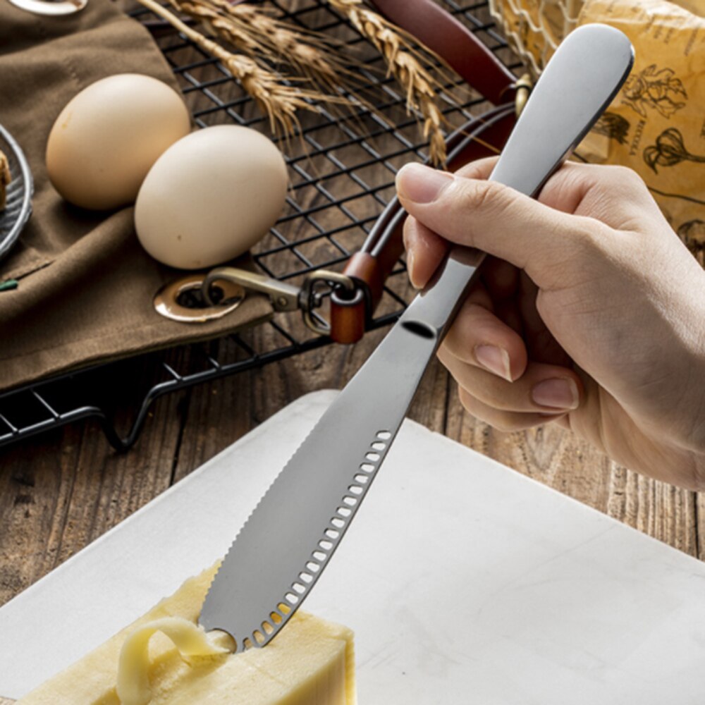 Multifunction Safe Cheese Knives Stainless Steel Butter Cutter Cheese Jam Spreader Cream Cutter Utensil Cutlery Dessert Toast