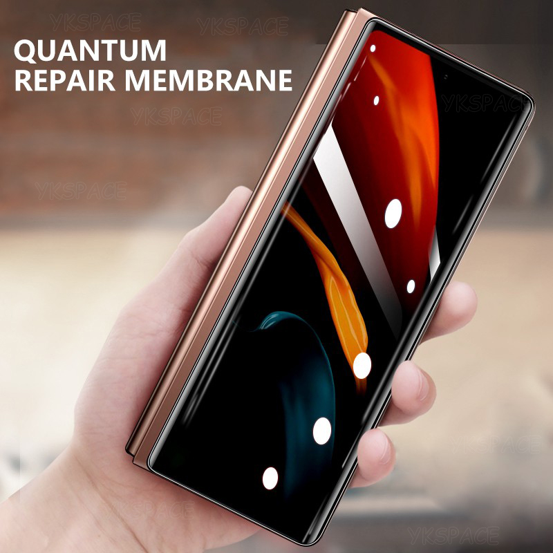 Película de hidrogel mate esmerilado frontal interior 2 en 1 para VIVO X Fold Plus 2 3 Pro 5 Protector de pantalla suave de TPU transparente antihuellas