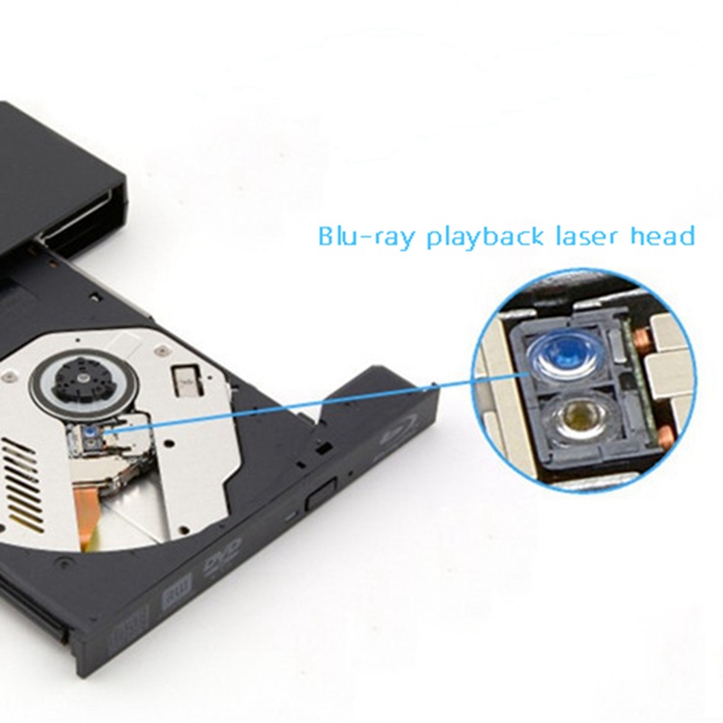 External Blu Ray DVD Drive USB2.0 BD25/BD50/CD/D9/RAM Support BD-ROM 3D Blu-Ray Movie Playback For PC Windows 7 8 10