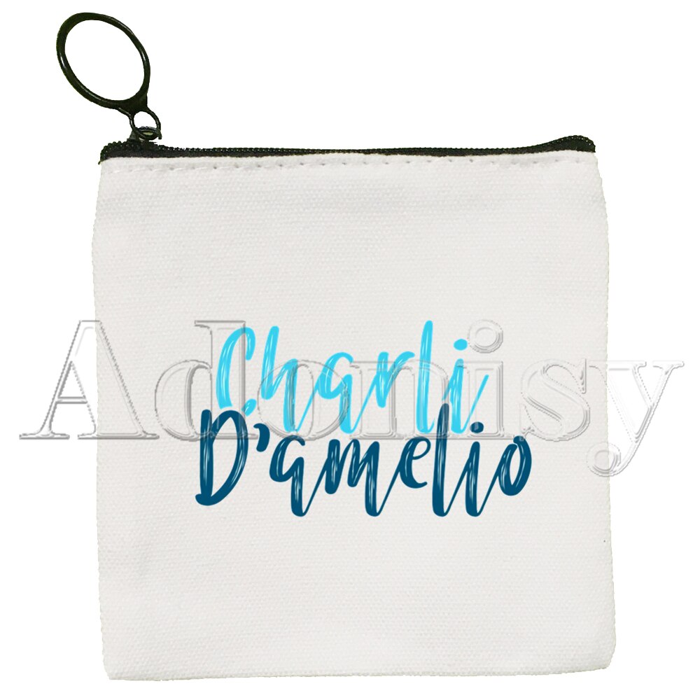 Ice Coffee Splatter Charli Damelio Korean Style Cartoon Printed Canvas Bag Canvas Simple and Fashionable Storage Bag: P