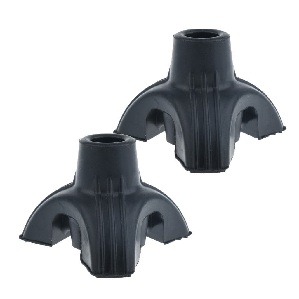 2 Pieces Walking Stick Tips End, Tripod Rubber Crutch & Walker Tips & Leg Tips Caps Cover - 5/8 inch