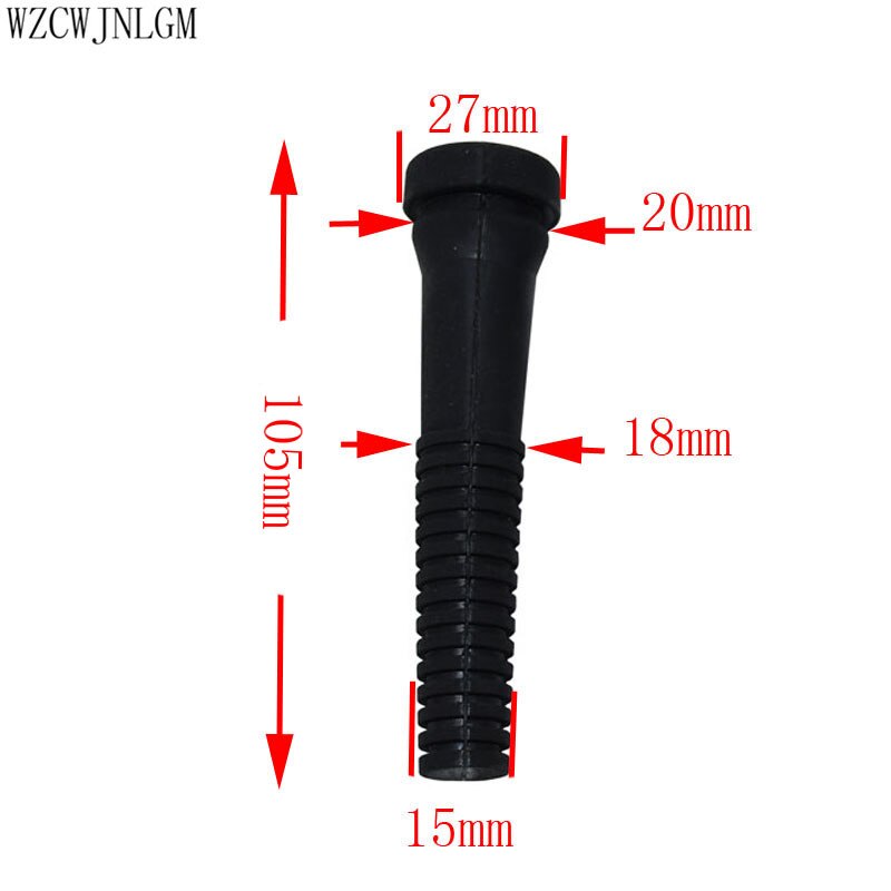 Recogedor de aves de corral, máquina para quitar el pelo de los dedos, Pegamento de 20mm, desplume resistente para pollos, patos, gansos, suministros, 20 Uds.: 20X105mm