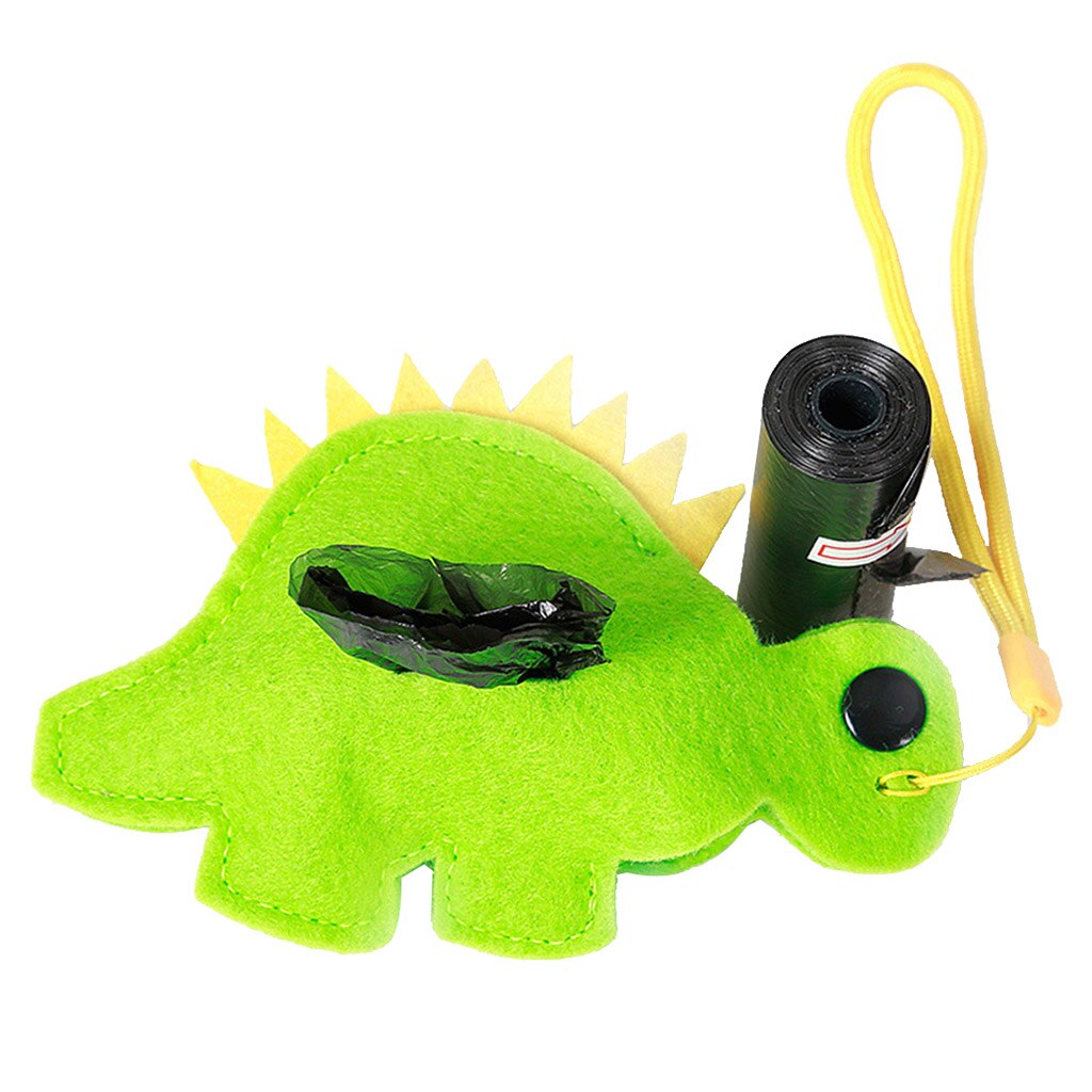 Pets Dog Poop Waste Dispenser Box Poop Removal Disposal Bags Holder Dog Supplies: Green