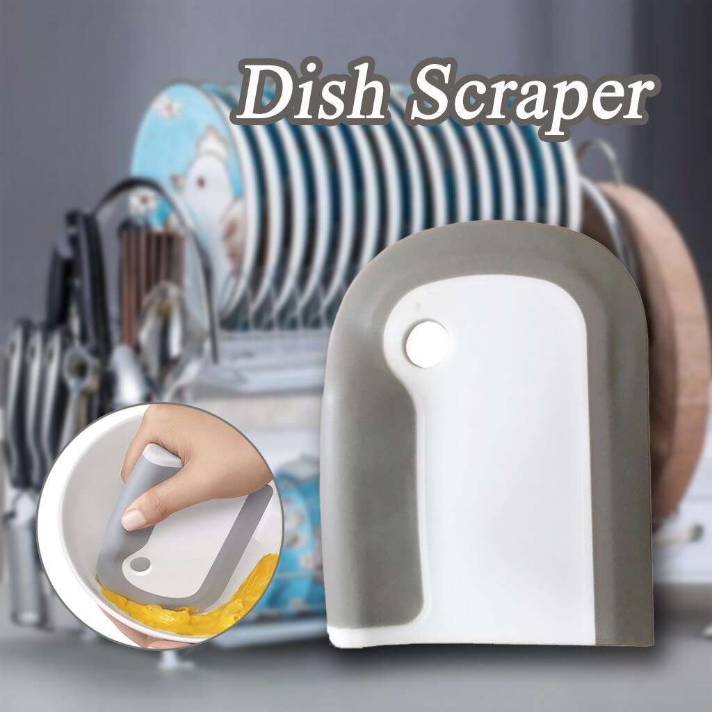 Dish Scraper Durable Pan Scraper Good Grip Kitchen Food Scraper Kitchen Multi-function Scraper Cleaning Tools 5.19