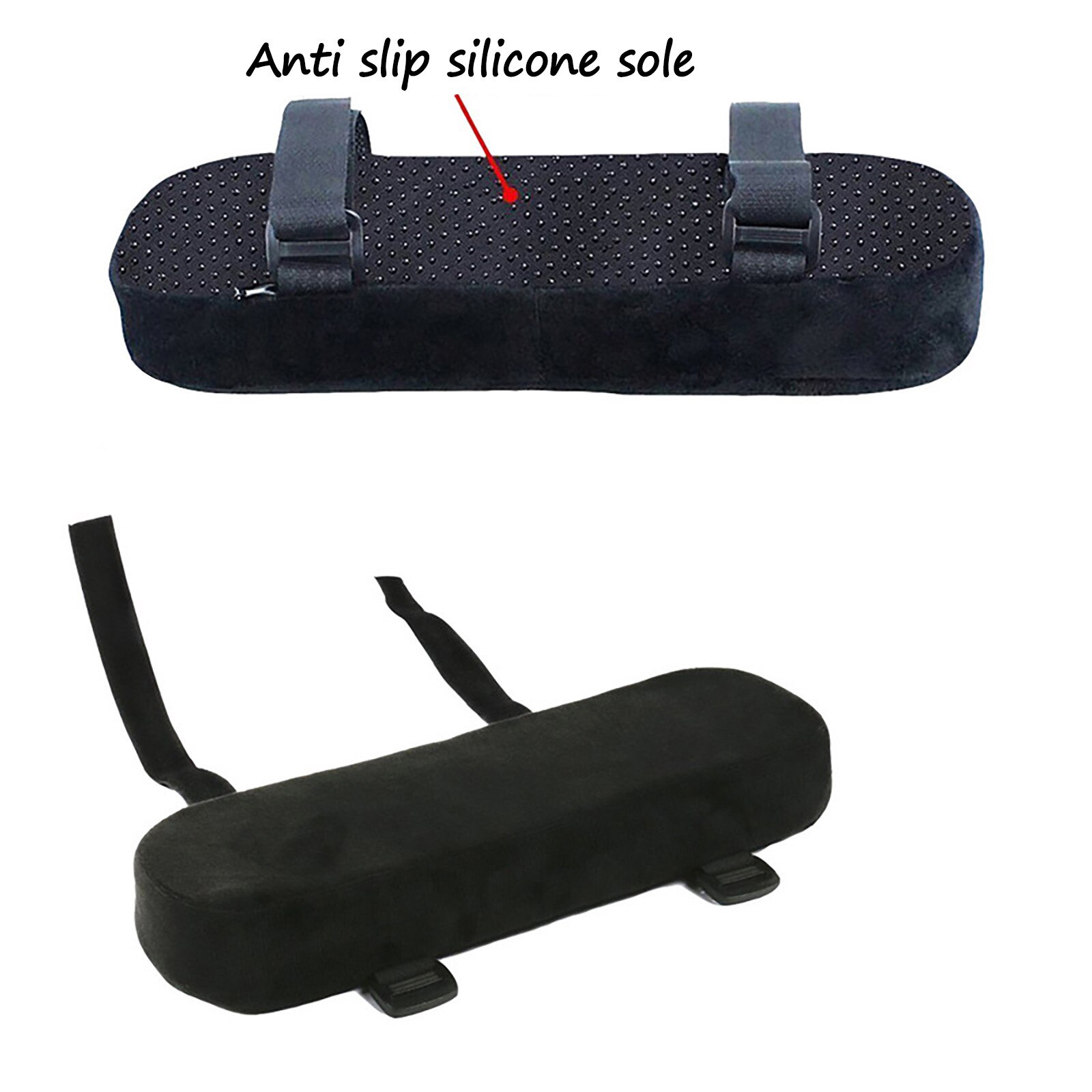 2pcs Chair Armrest Pads For Home or Office Chairs For Elbow Pressure Relief Chair Armrest Pads and Memory Foam Forearm Pillow