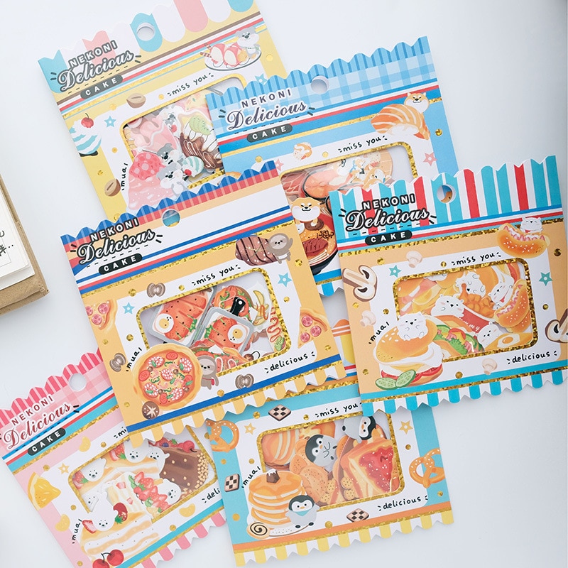 Söpöt japanilaiset astiatarrat scrapbookingiin japanilaiset ruoat roskakirjapäiväkirja tarra tee itse harrastus sisustus askartelutarvikkeet paperitavarat