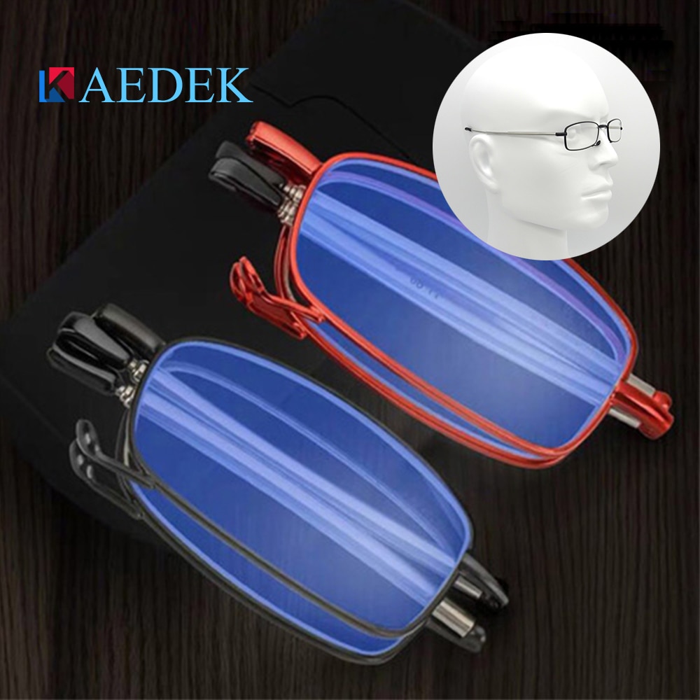 Mode Vouwen Unisex Anti-vermoeidheid Anti-Blauw-Licht Kleine Leesbril Computer Voor Sight Met Dioptrie Met originele KB2504