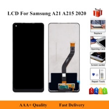 Voor Samsung Galaxy A21 A215 SM-A215U A215U1 Lcd Touch Screen Digitizer Glas Vergadering Lcd Vervanging