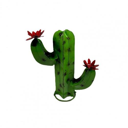 Cactus Sculptuur Langdurige Duurzame Metalen Desert Staal Saguaro Cactus Voor Tuin: green / S