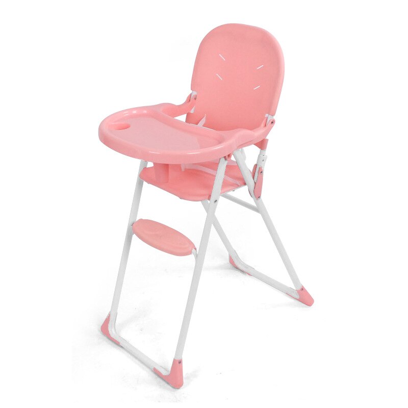 Tronas plegables y portátiles para bebés y niños, silla de comedor de alimentación, mesas dobles, asientos de refuerzo multifunción, cojinete 6M-6Y 70kg: PINK