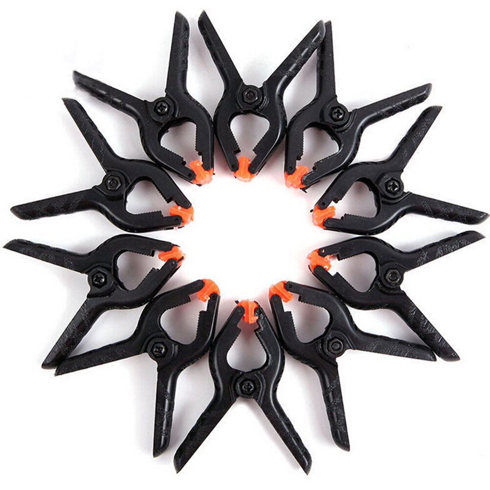 10 st 2 tums fjäderklämmor gör-det-själv-träbearbetningsverktyg plast nylonklämmor för träbearbetning fjäderklämma fotostudiobakgrund