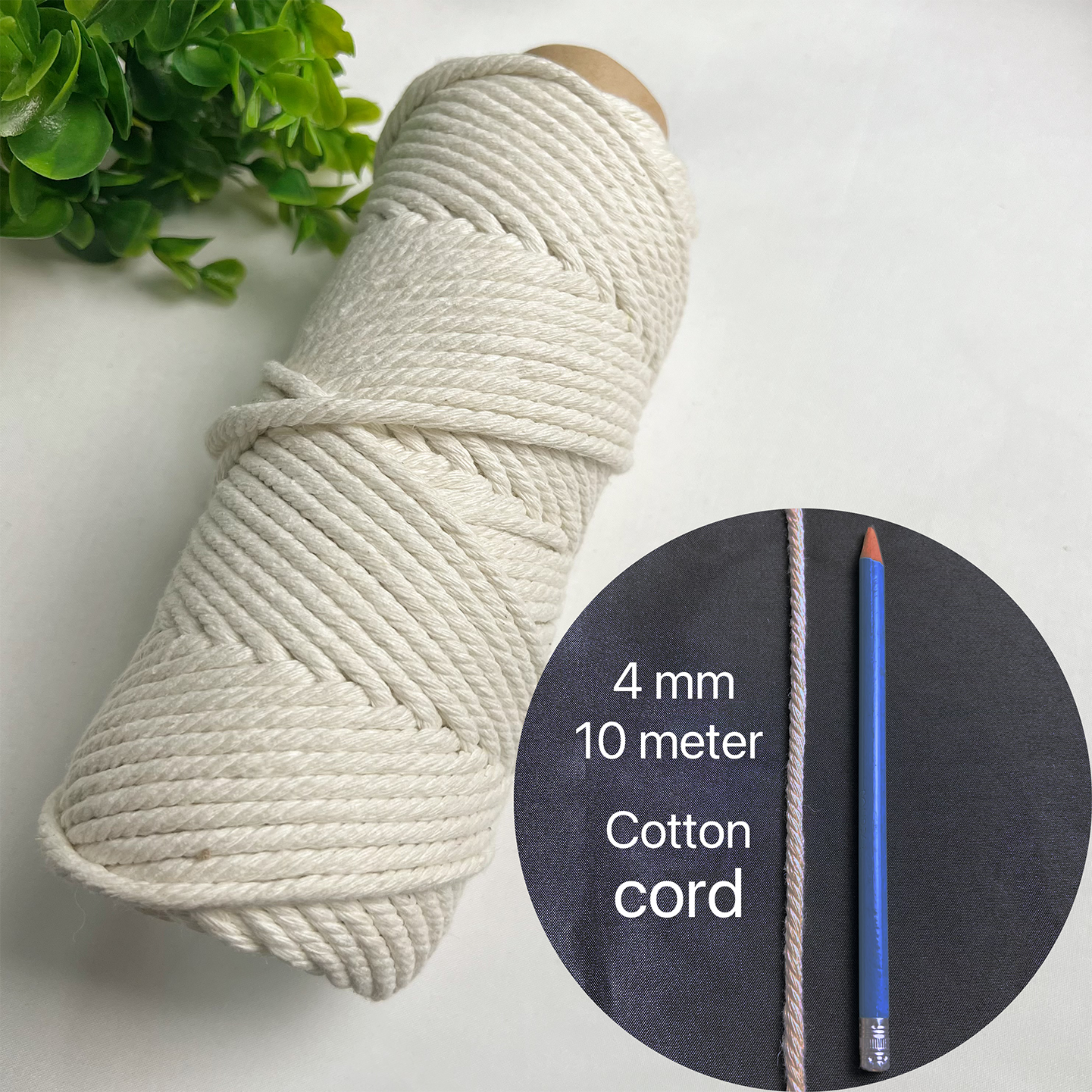 Cordón de algodón macramé cortado a mano de 1/2/3/4/5/6/8/10mm, cuerda de yute, hilo trenzado para manualidades DIY, decoración para de boda en casa: Plata antigua