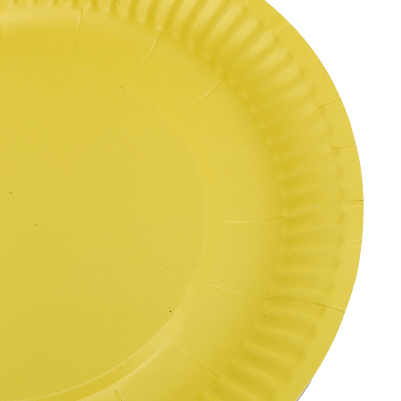 Party Paper Plate Dish Round Plates Party Supplies Disposable Plates Color Cardboard Art Painting Plate 10pcs/pack