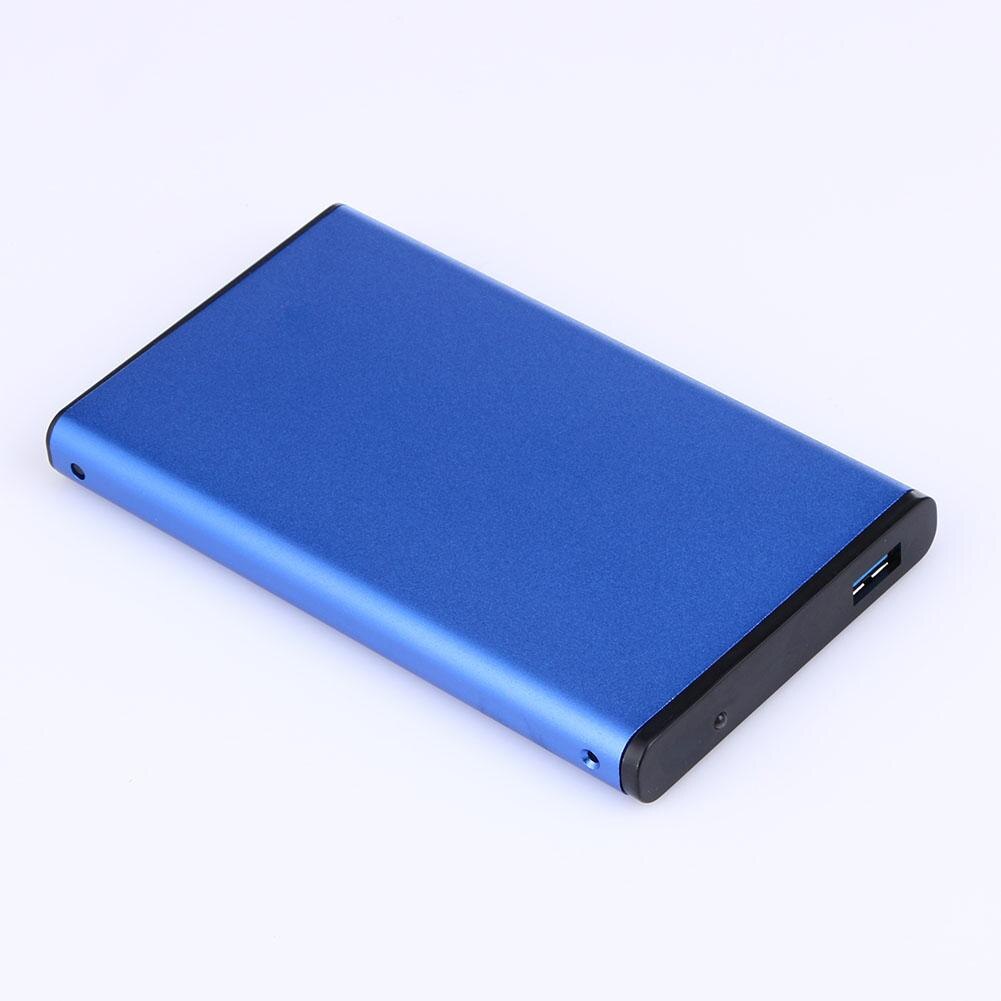 2.5inch USB 3.0 SATA III External Hard Drive HDD Hard Drive Enclosure Case HD Enclosure Super Speed For Windows Mac OS Blue