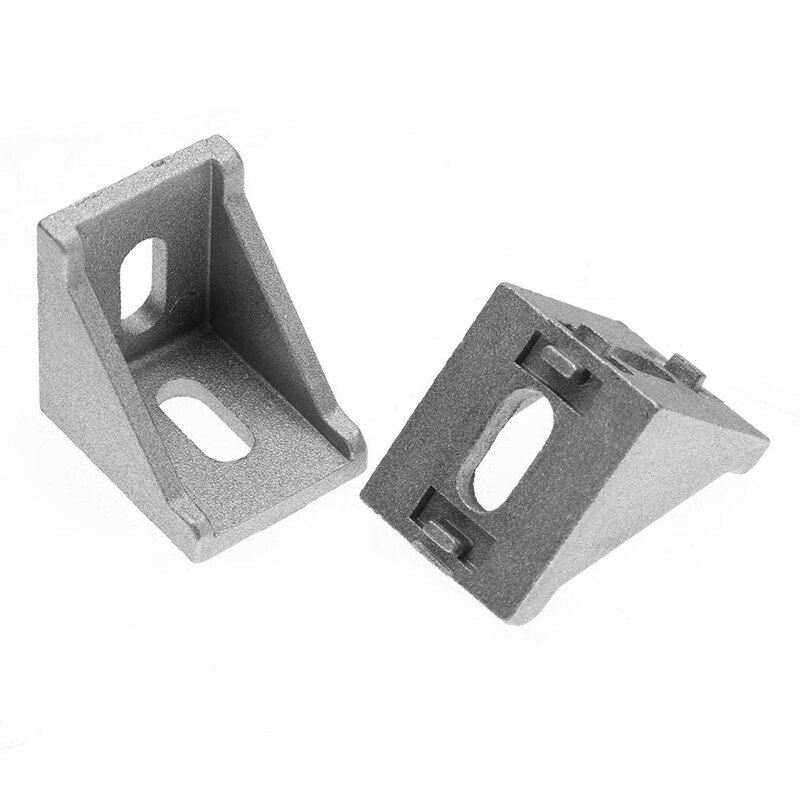 20Pcs 4040 Aluminum Corner Brackets Corner Fitting Angle 40 X 35 Connector Fastener For 4040 Industrial Aluminum Profile