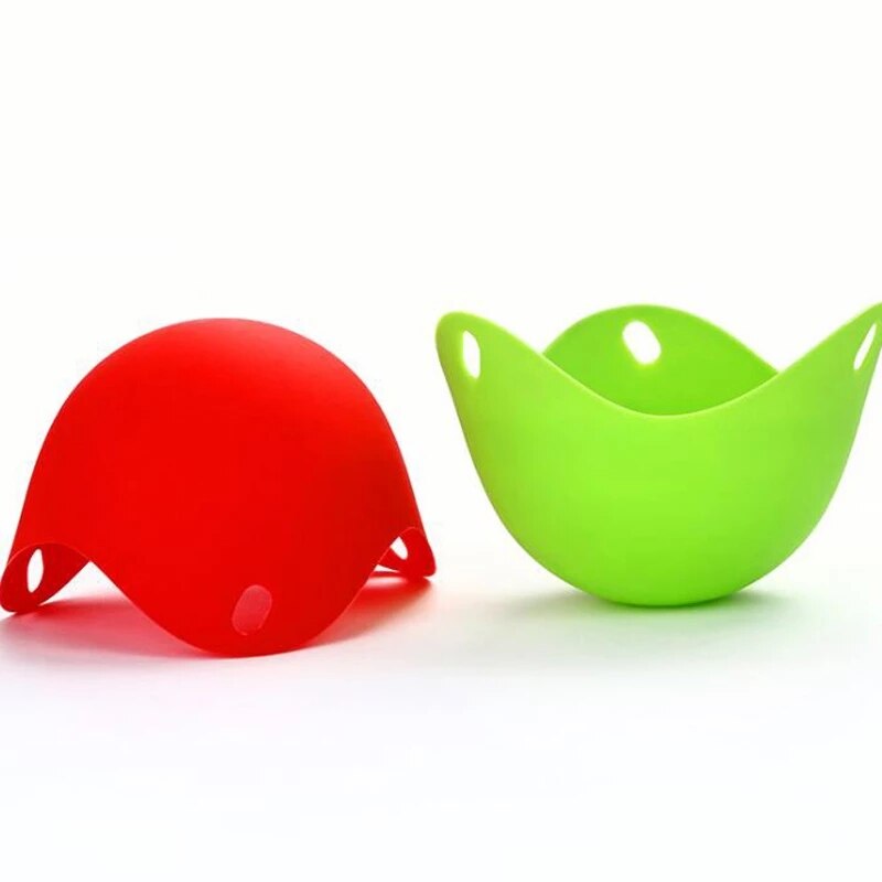 Egg Poacher Silicone Pancake Egg Poach Pods Baking Cup Kitchen Cookware Bakeware Tool Utensil CF-150