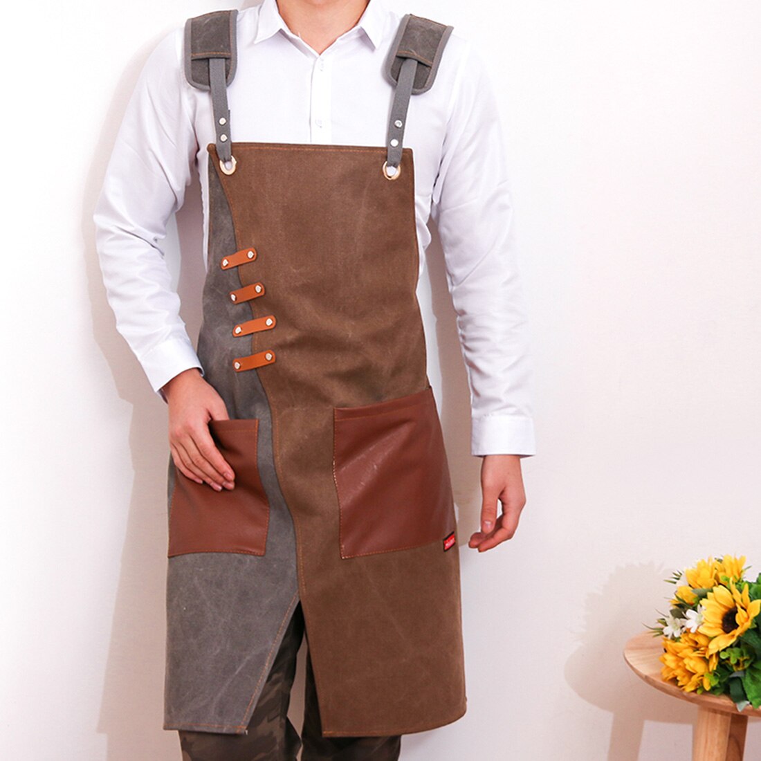 Keuken Restaurant Schorten Chef Uniform Koken Koffie Winkel Kappers Schort Bib Barber Bbq Bakkerij Ober Werk Uniform