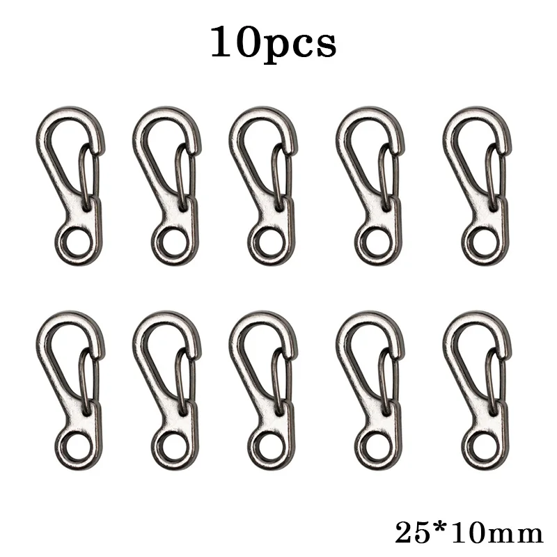 Fermoirs à ressort en métal, anneau torique, mousqueton ouvrable, porte-clés, anneaux, Clips de sac, crochet, chaîne de chien, connecteur de boucles pour bijoux à faire soi-même: Bleu clair